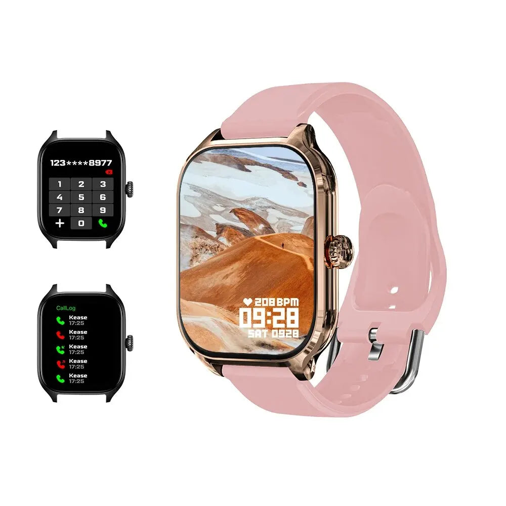 LAXASFIT H9 and H6 Smartwatch Dial to Answer Calls Calorie Tracking Heart Rate Blood Oxygen Monitoring Bluetooth Smart Watch