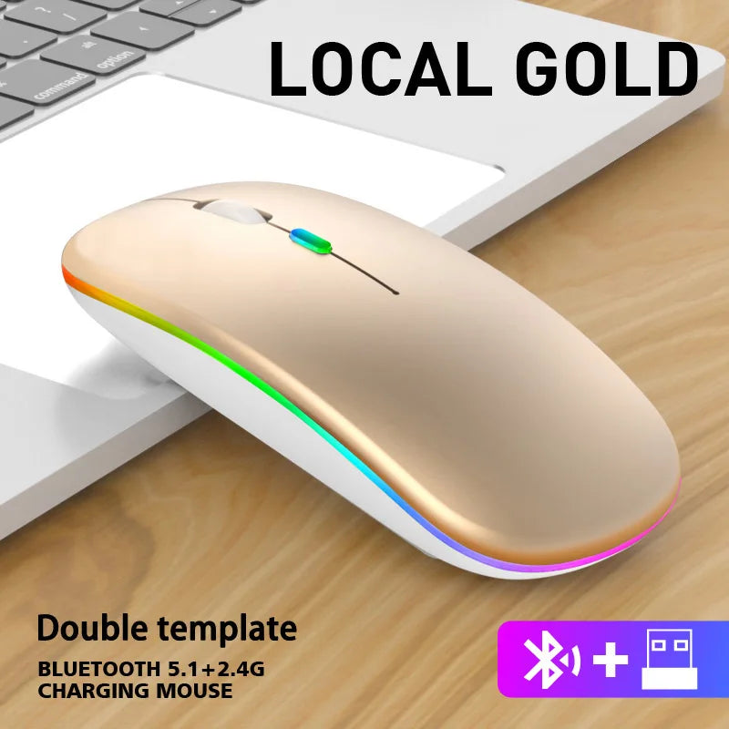 Wireless Mouse Bluetooth and 2.4GHz Dual Modes