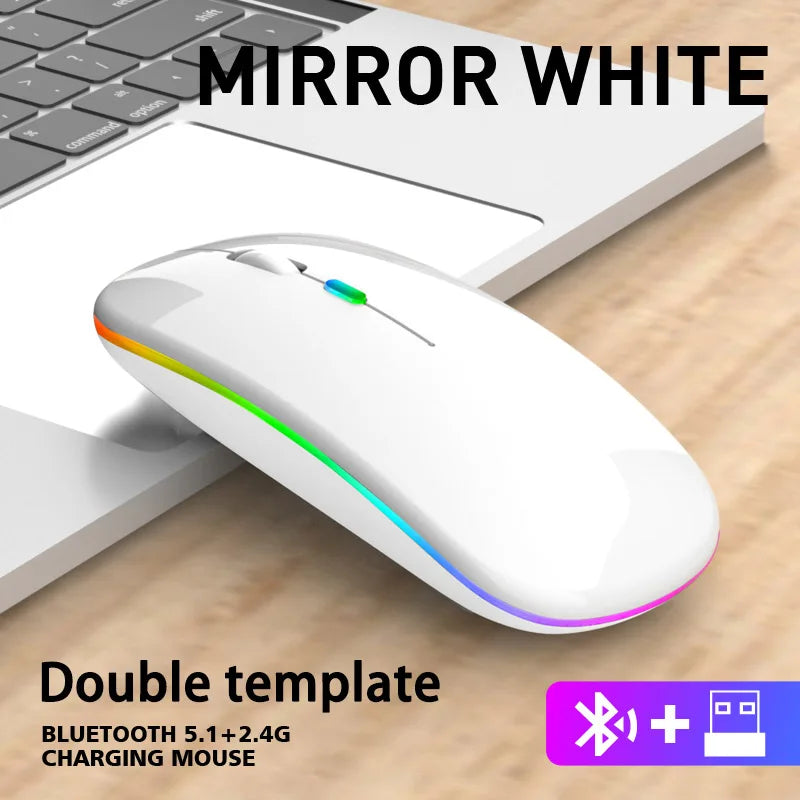 Wireless Mouse Bluetooth and 2.4GHz Dual Modes