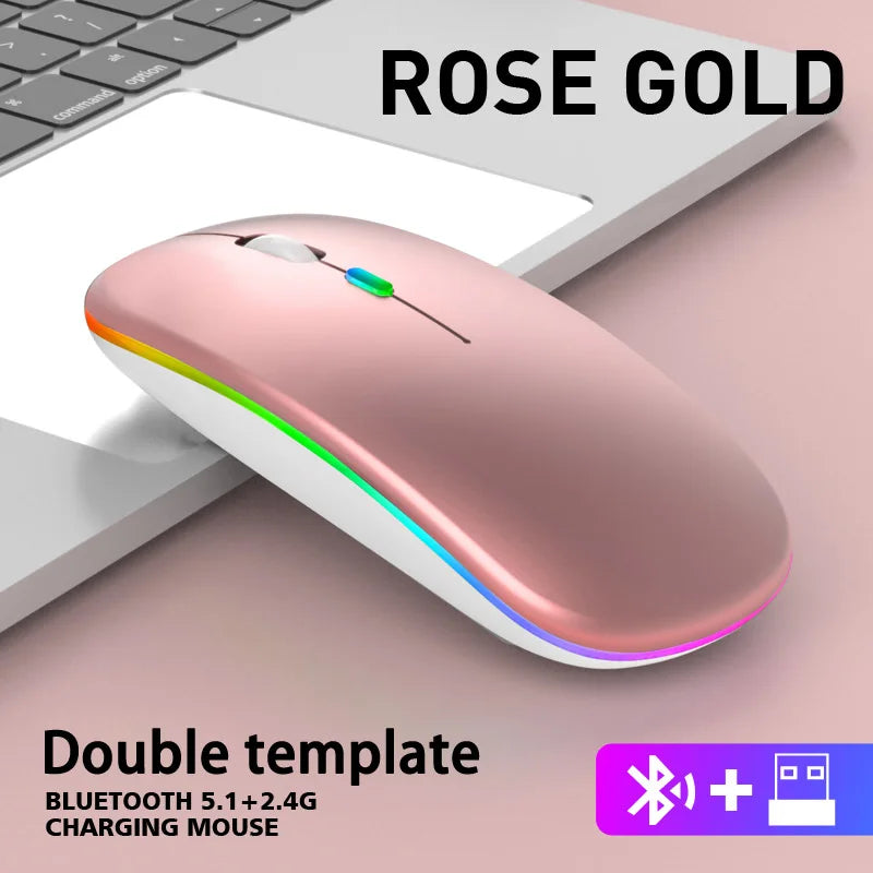 Wireless Mouse Bluetooth and 2.4GHz Dual Modes