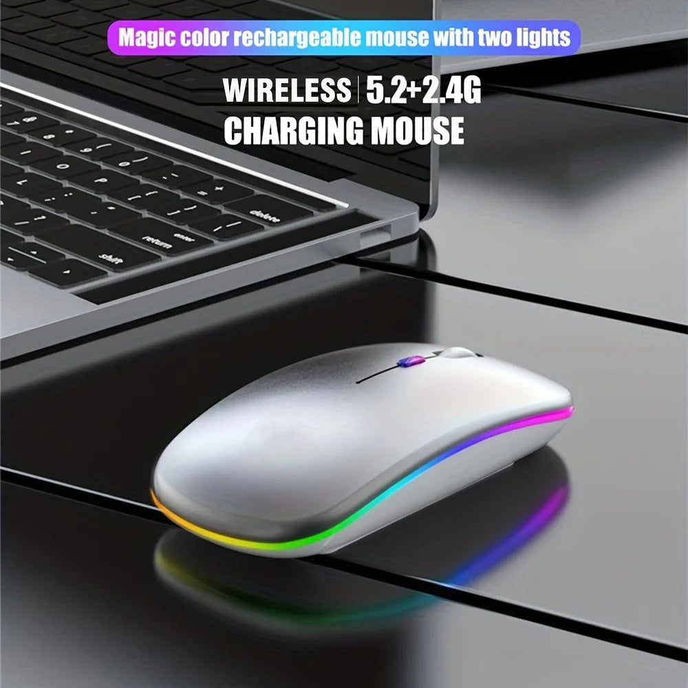 Wireless Mouse Bluetooth and 2.4GHz Dual Modes