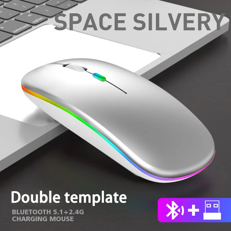 Wireless Mouse Bluetooth and 2.4GHz Dual Modes