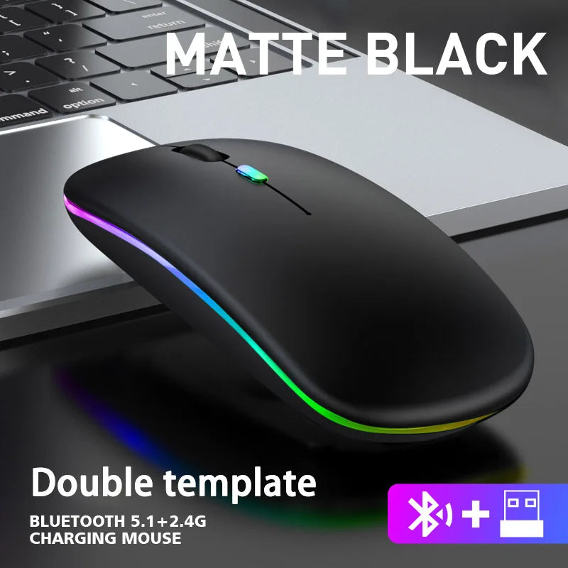 Wireless Mouse Bluetooth and 2.4GHz Dual Modes